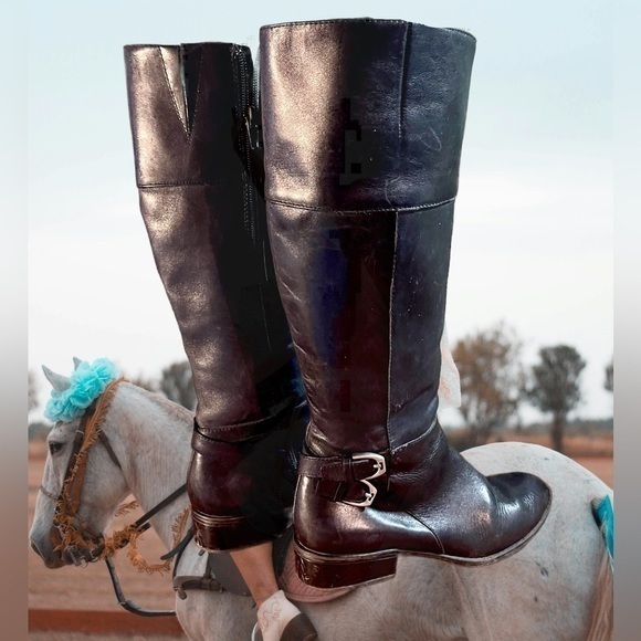 ❤️RLL❤️ Lauren Ralph Lauren Wide Calf Riding Boots Sz 6 - Picture 2 of 8